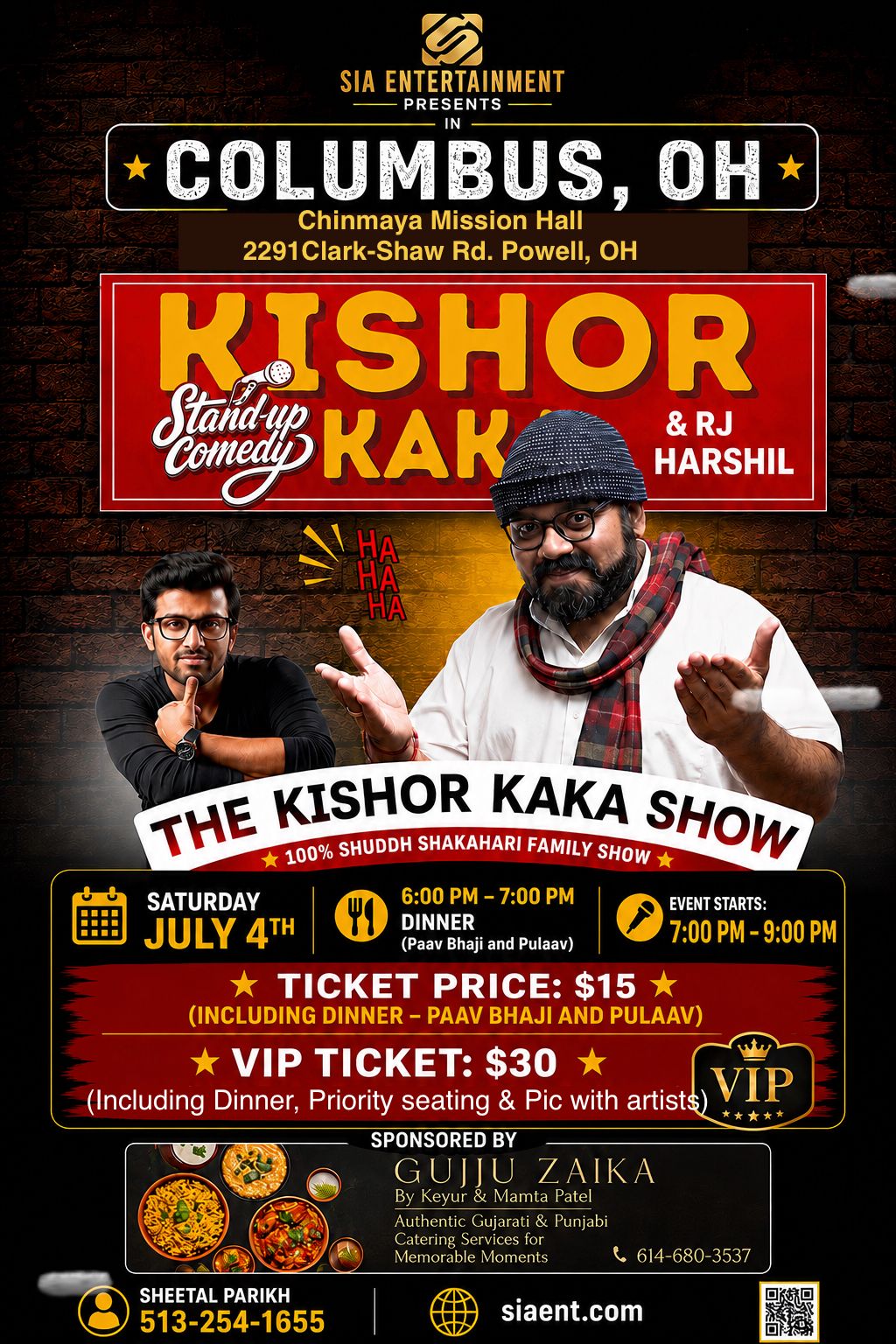 Kishor Kaka Show - Columbus