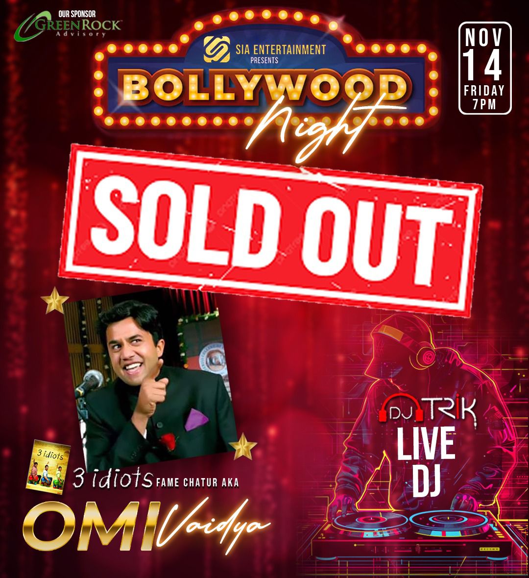 Bollywood Night with OMI Vaidya in Ohio